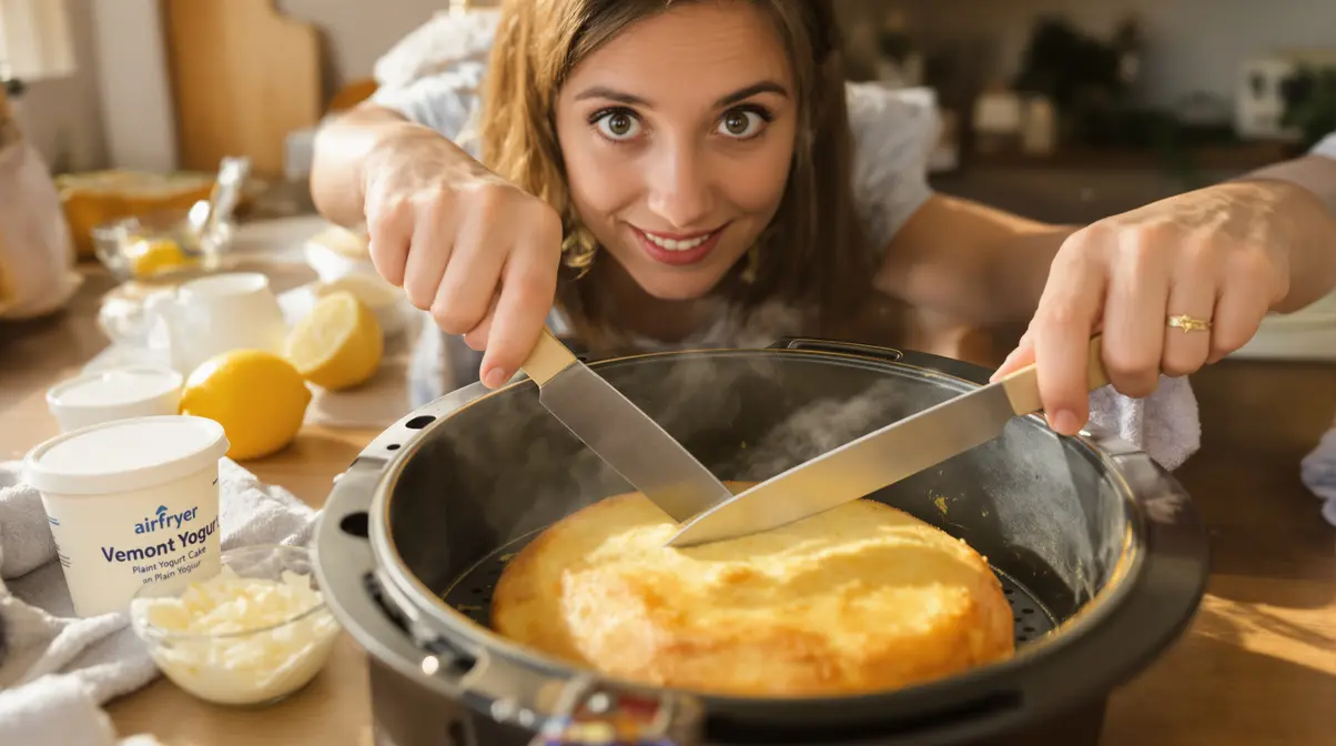 Accueil Bye-bye le four : ce gâteau au yaourt léger à l’Airfryer simplifie vraiment la vie