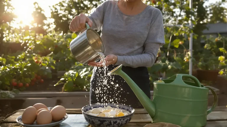 Ne la versez plus dans l’évier : cette eau de cuisson à 2 ingrédients booste le calcium au potager