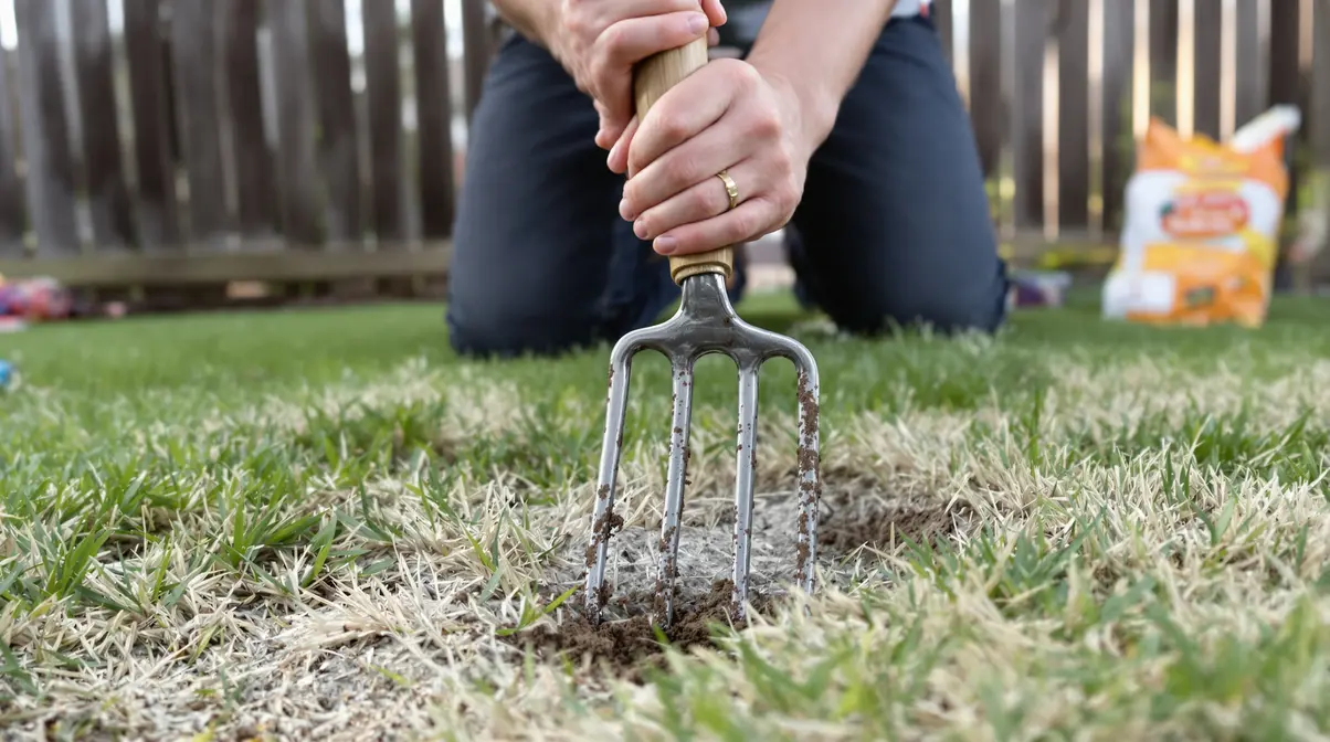 Votre pelouse ne repart pas ? Le geste à faire maintenant pour un gazon plus dense au printemps Votre pelouse ne repart pas ? Le geste à faire maintenant pour un gazon plus dense au printemps