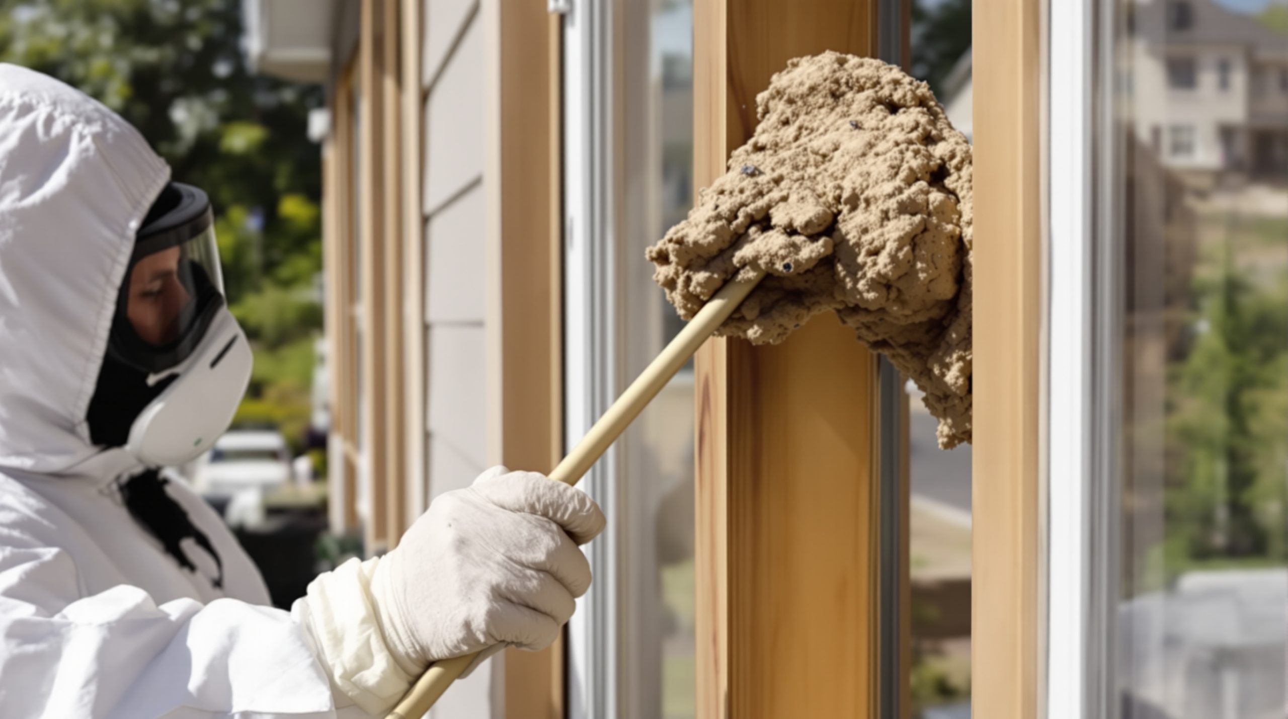 Comment repérer et enlever un nid de guêpe maçonne près de votre fenêtre découvrez comment identifier et éliminer en toute sécurité un nid de guêpe maçonne près de votre fenêtre pour protéger votre maison et votre famille.