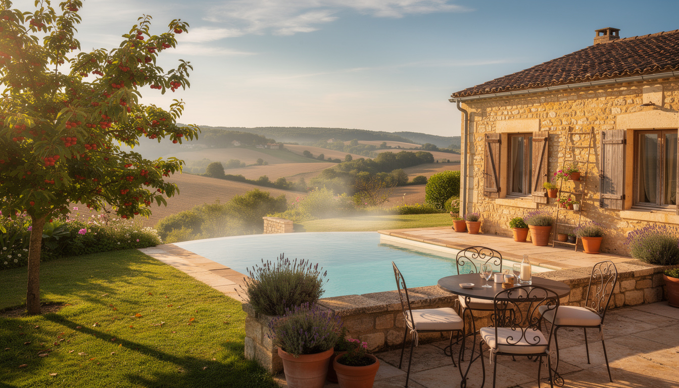 découvrez notre chambre d'hôte en dordogne avec piscine, un havre de paix pour un séjour détente au cœur de la nature. profitez du confort et de la sérénité dans un cadre naturel exceptionnel.