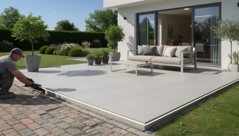 Comment recouvrir une terrasse pavé autobloquant pour un rendu moderne et durable