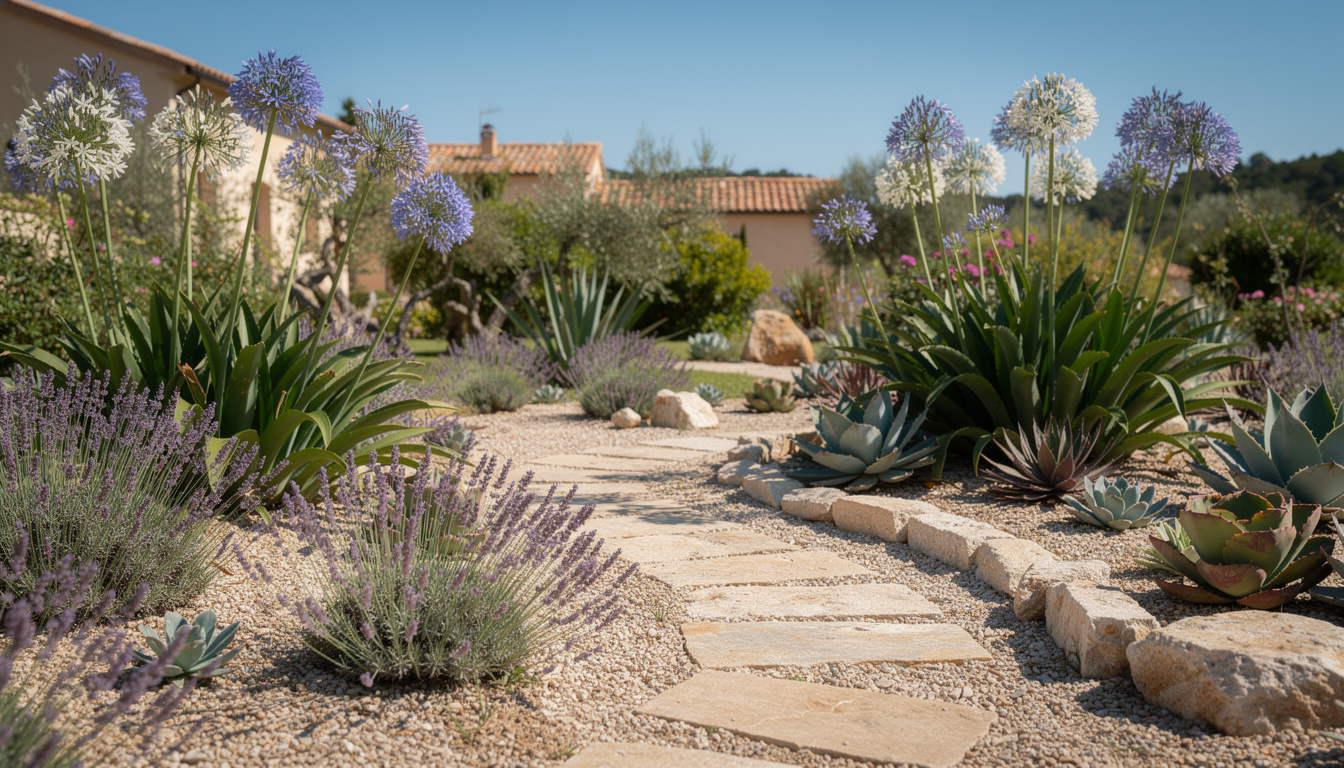 découvrez comment créer un jardin plein soleil avec des plantes sans arrosage, pour un espace facile à entretenir, durable et esthétique toute l'année.